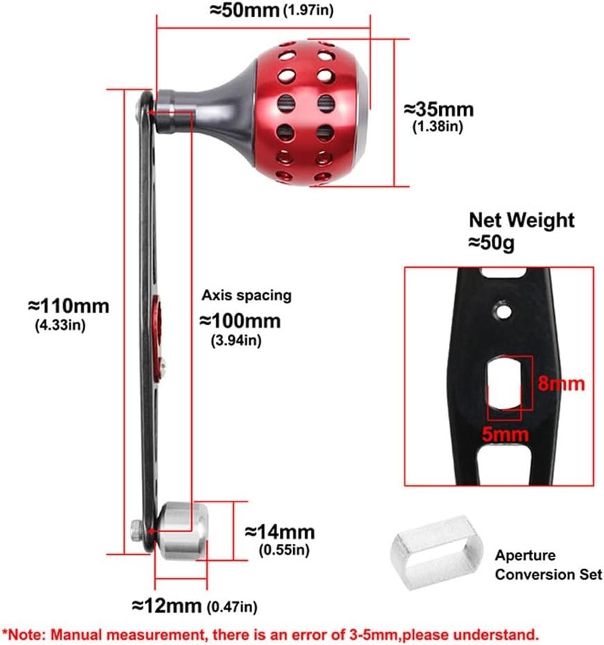 Universal Baitcasting Power Handle – Lightweight, Durable Aluminum Fishing Knob