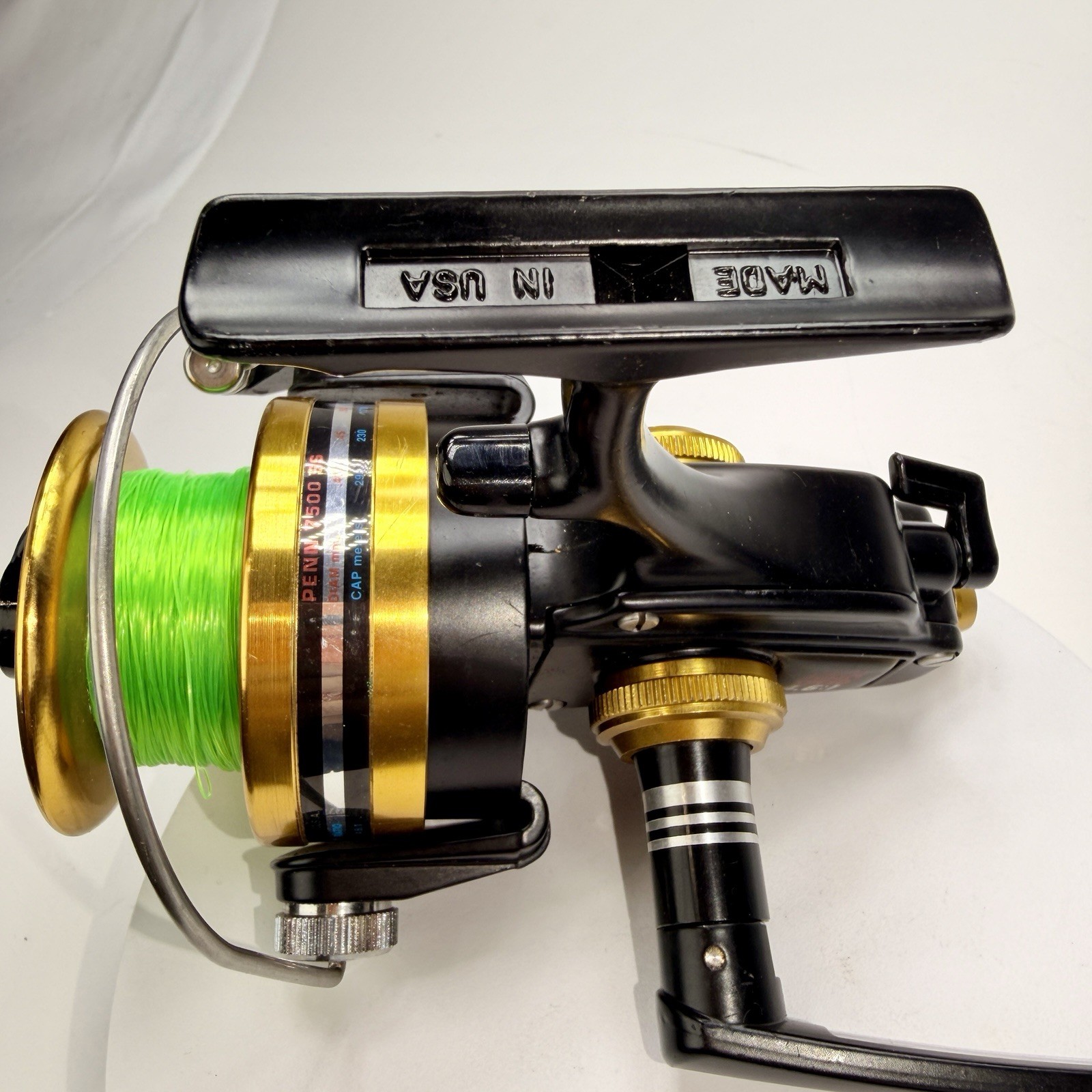 Penn 7500SS Spinning Reel Made In USA Black And Gold high speed 4.6:1