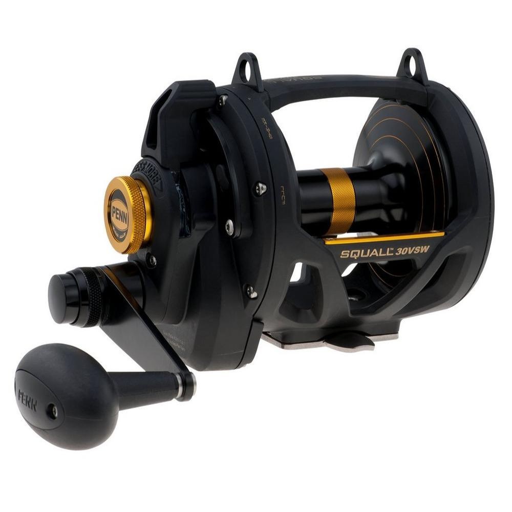 PENN Saltwater Game Fishing Conventional Lever Drag 2 Speed Reel SQUALL 30VSW