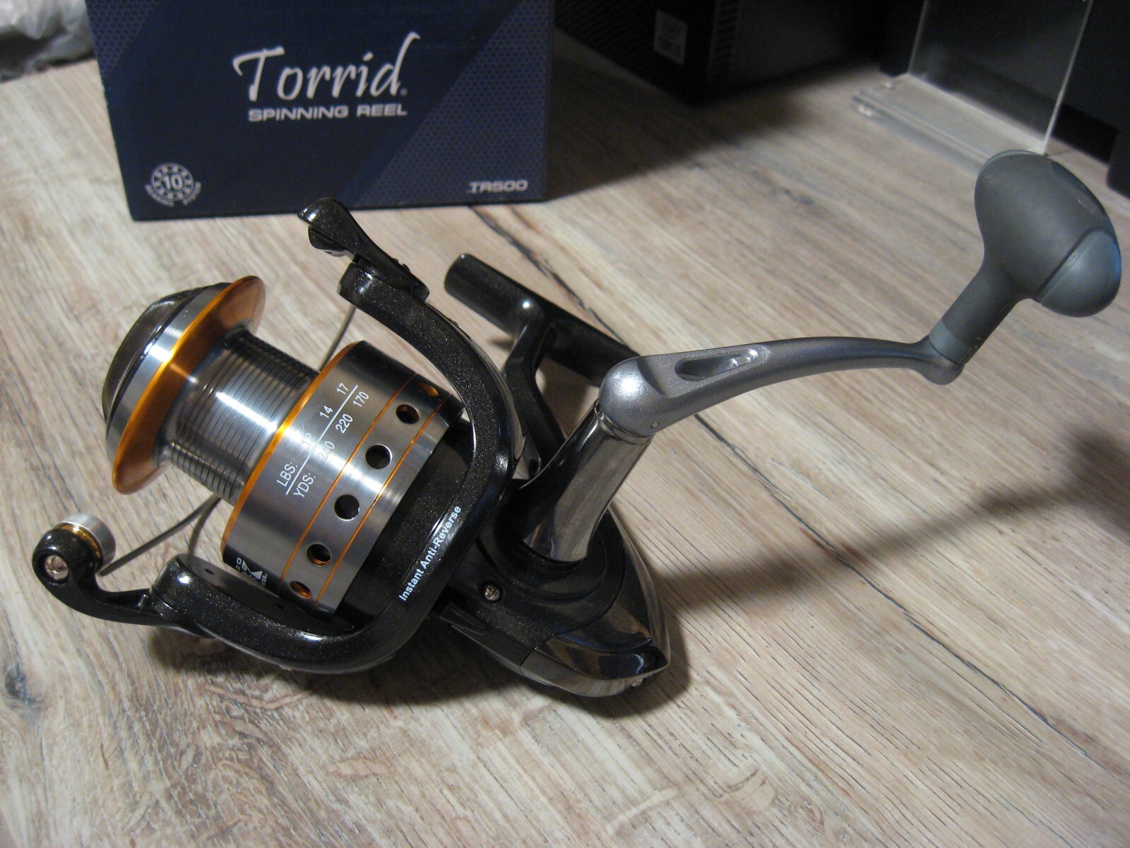 H2O Xpress Fishing Torrid TR500 Spinning Reel 4.9:1 Ratio 10 Bearing System NIB