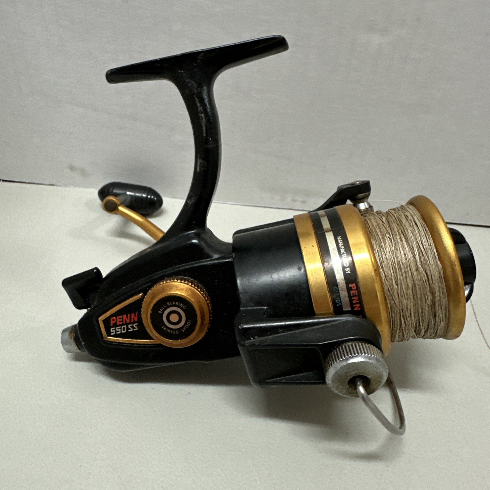 Vintage PENN 550 SS High Speed 5.1:1 Fishing Spinning Reel USED Working NO BOX