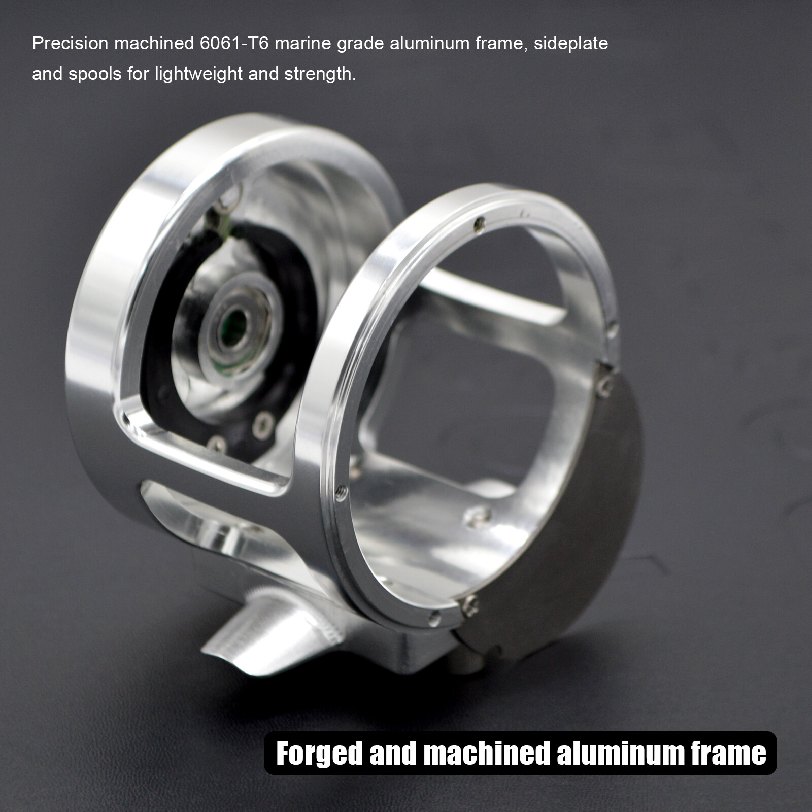CAMEKOON Lever Drag 2-Speed Big Game Conventional Saltwater Jigging Fishing Reel