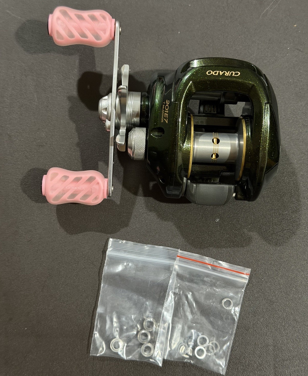 Great Condition Shimano Green Curado 201E7 Left 7:1 Fishing Reel – Gomexus Knobs