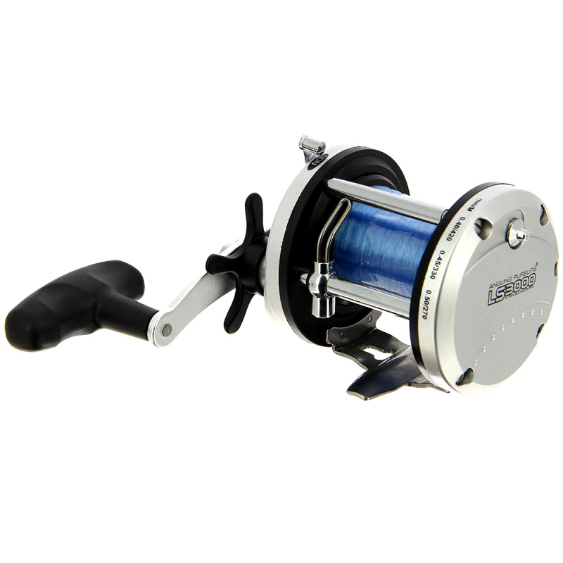 2 x Sea Fishing Multiplier Reel with 20lb Blue Sea Line LS3000 Sea Boat Pier