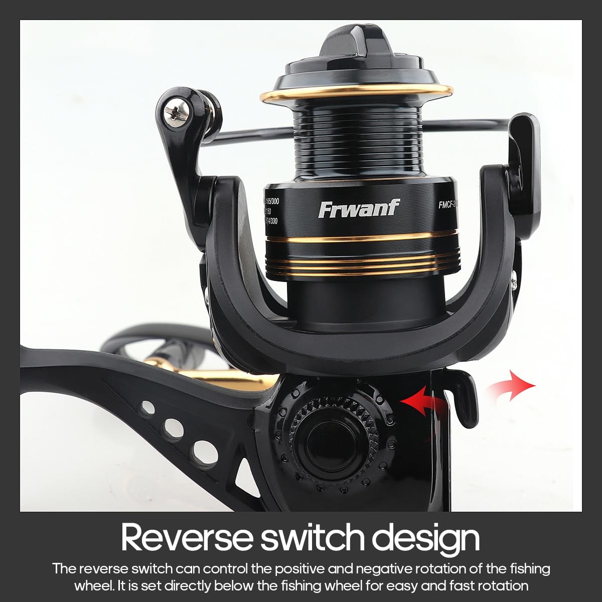 Spinning Reel, Fresh and Saltwater Spinning Reel, Lightweight Body, 5.01 Gear Ratio V…
