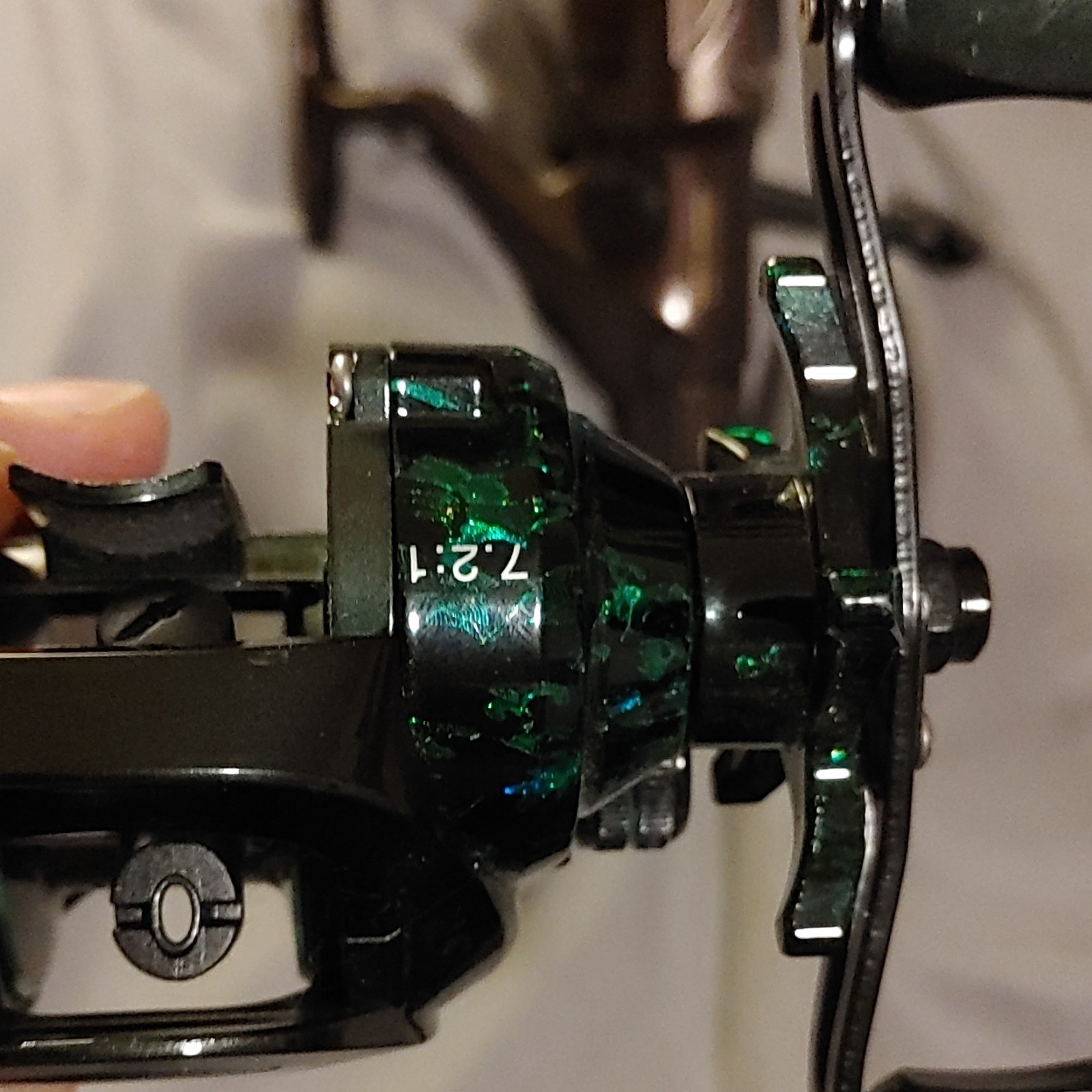 Baitcast Reel 7.2:1 Right-Hand Star Drag N+1 Bearings Black/Green