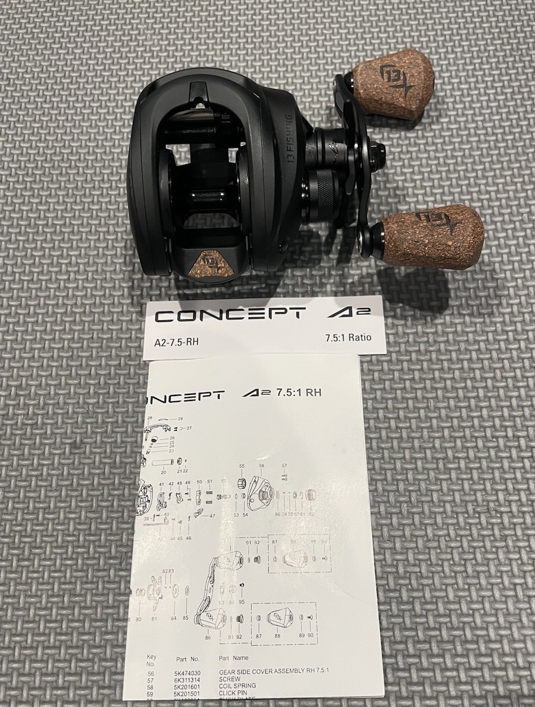 13 fishing concept a2 7.5:1 Baitcaster Fishing Reel Right Hand