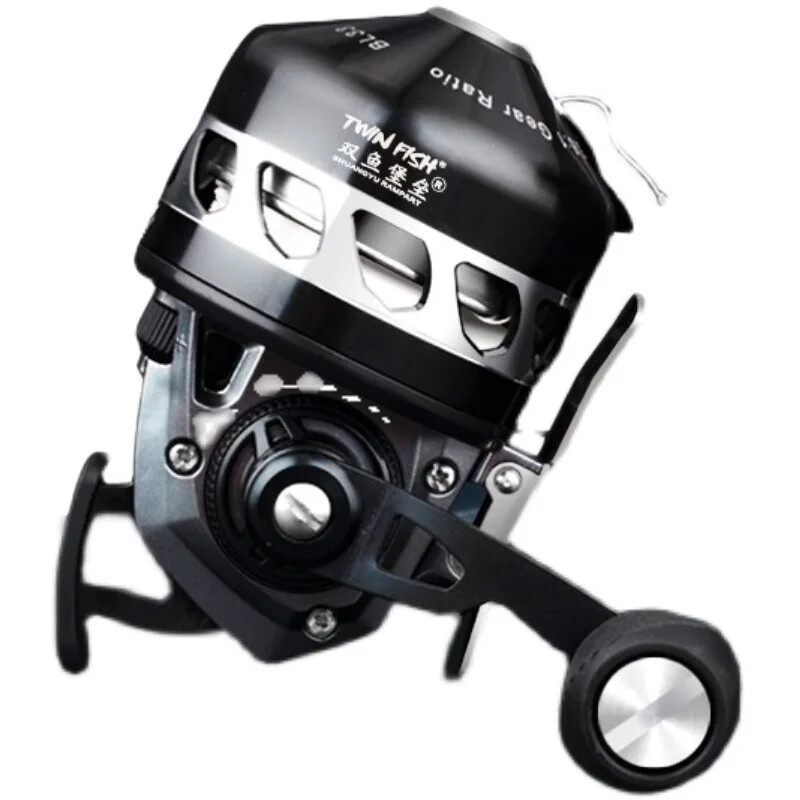 Metal Fishing Reel Wheel 3.6:1 Slingshot Fishing ReelS 6+1BB Closed Line Hunting