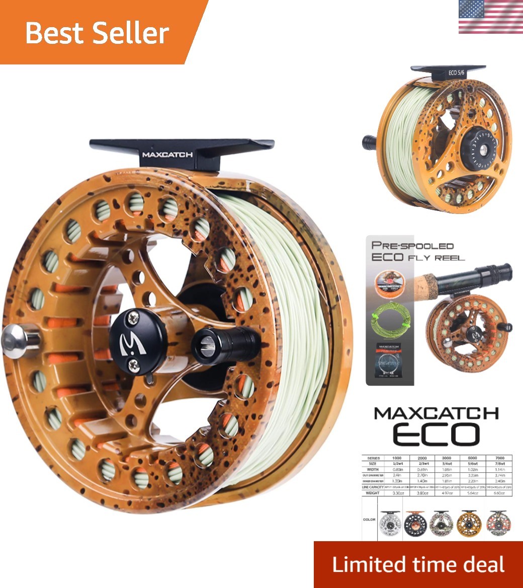 Ambidextrous ECO Large Arbor Fly Fishing Reel 3/4wt 5/6wt – Performance & Value