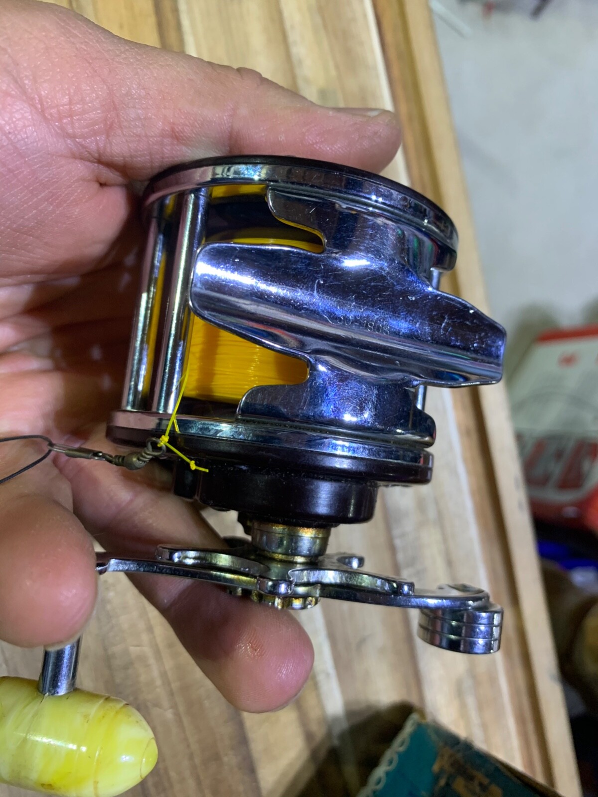 Penn 27S box with 27 fishing reel made in USA (lot#20445)