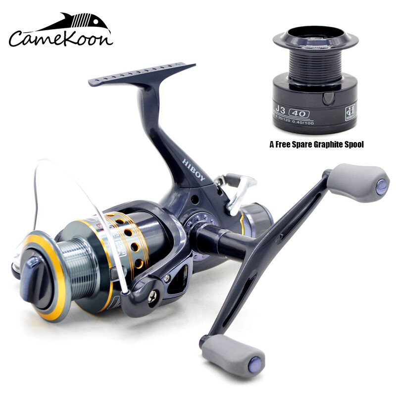 8KG Max Drag Dual Brake System Spinning Reel with Extra Spool Carp Fishing Reels