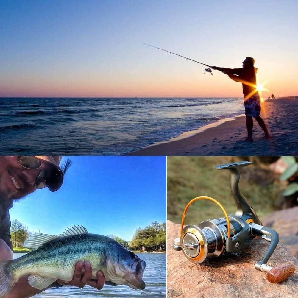 Ultra-Thin Spinning Fishing Reel with Interchangeable Handle & 5.2:1 Gear Ratio