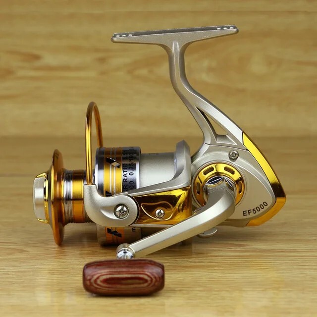 EF9000 Spinning Fishing Reel 12BB Metal Spool Folding Arm Left Right Large Reel