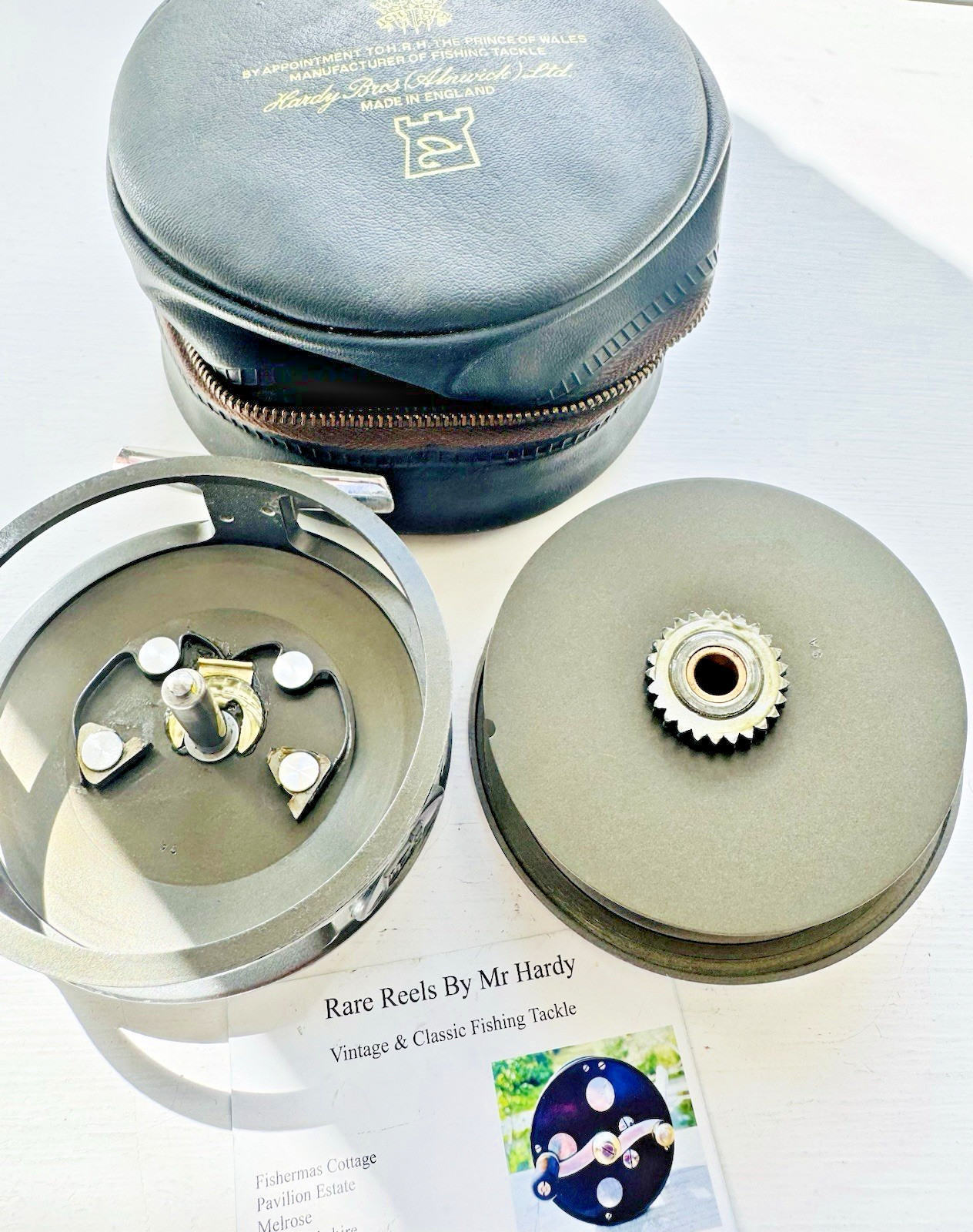 Rare Hardy Sunbeam 9/10 Salmon Fly Reel with Reel Case