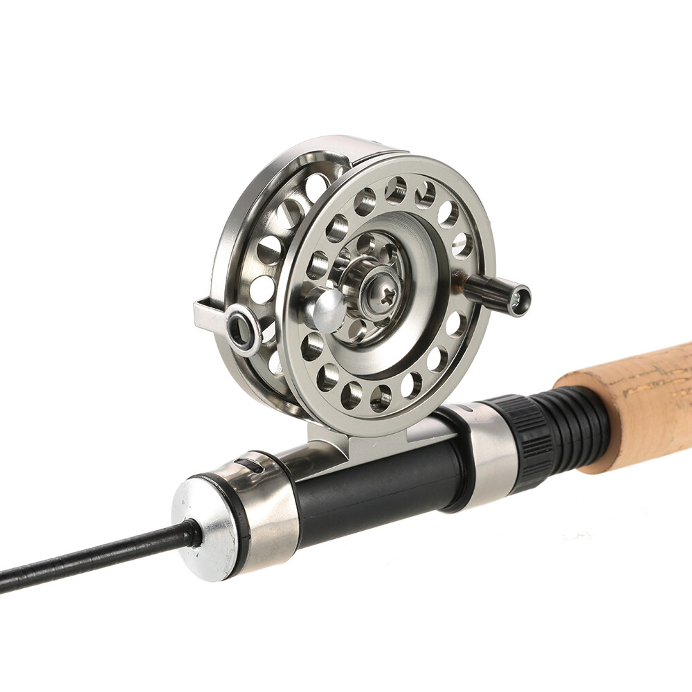 CNC-machined Aluminum Alloy Fly Fishing Reel Right Hand Smooth Ice Fishing Reel