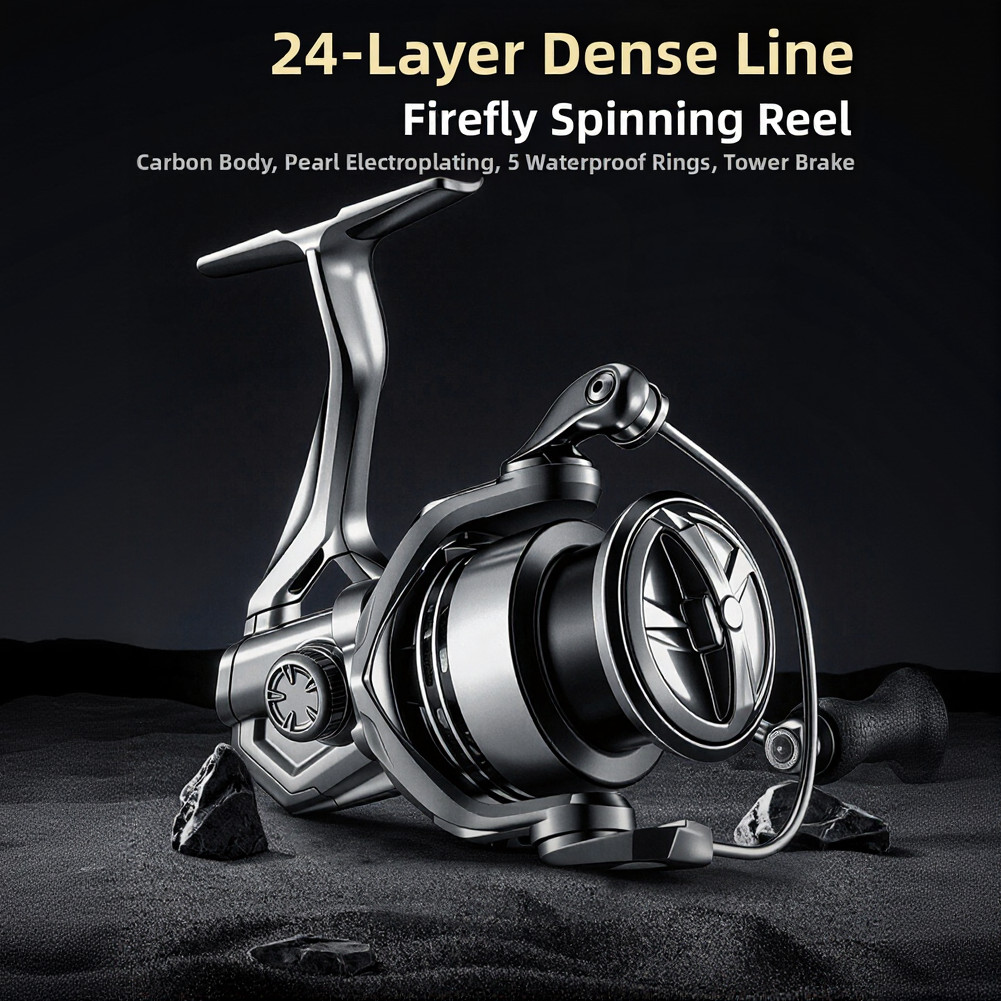 Carbon Fiber Reel Dense Line Reel For Smooth Casting Tangle-free Operation