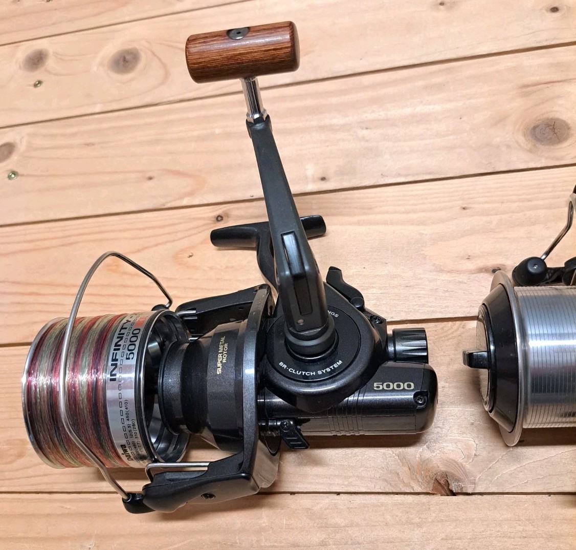 3 × Daiwa Infinity-X 5000 BR Freewheel Fishing Reels Carp Baitrunner Carp