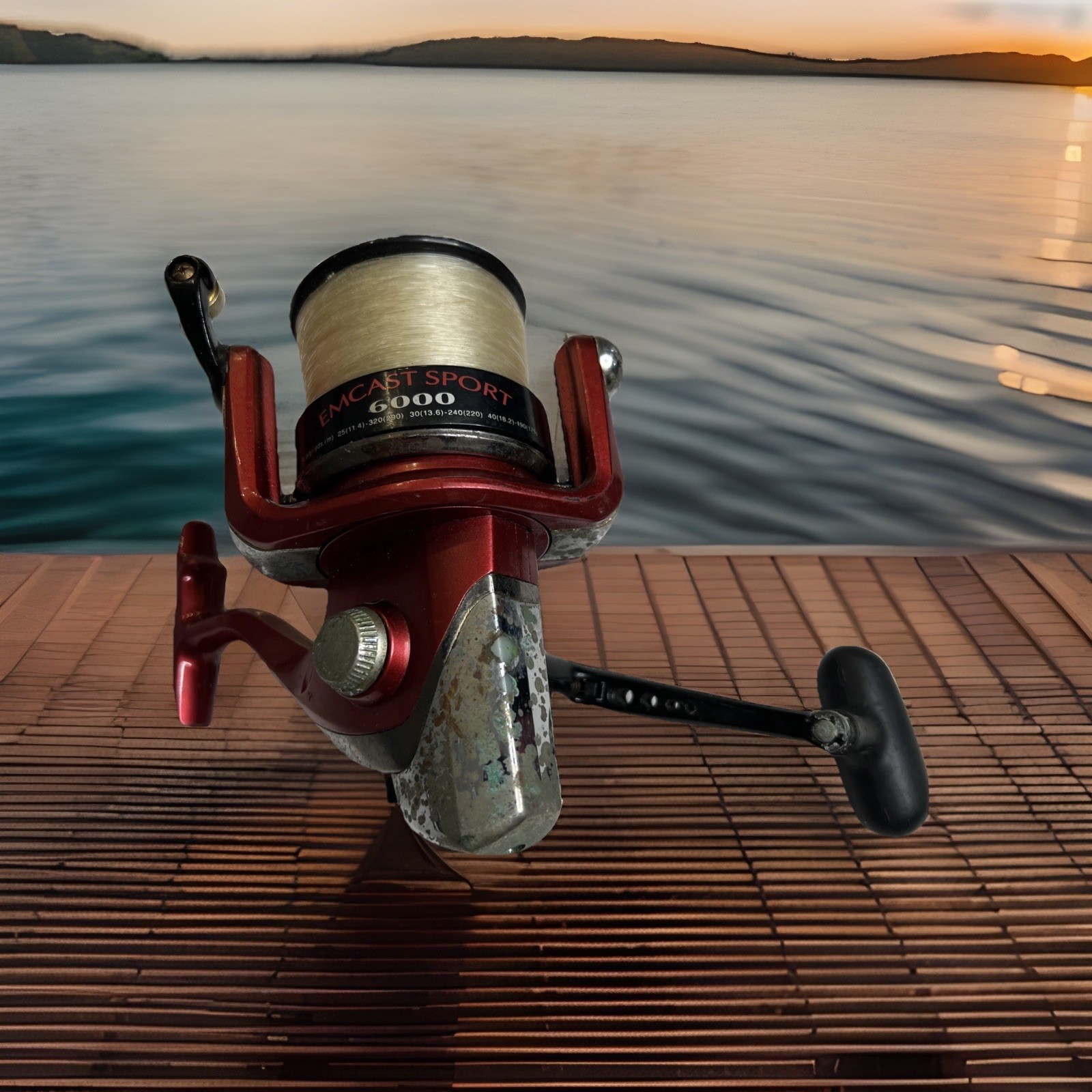 Daiwa Emcast 6000 Spinning Reel Infinite Anti Reverse No Friction ABS B1