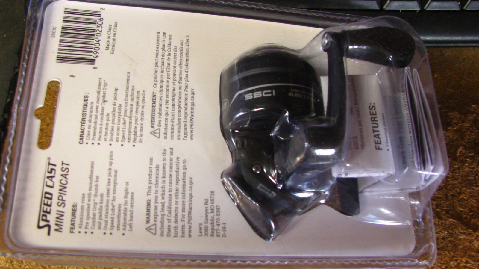 Lews „speedcast“ mini spincast reel, 4.4/1, R or L, free shipping