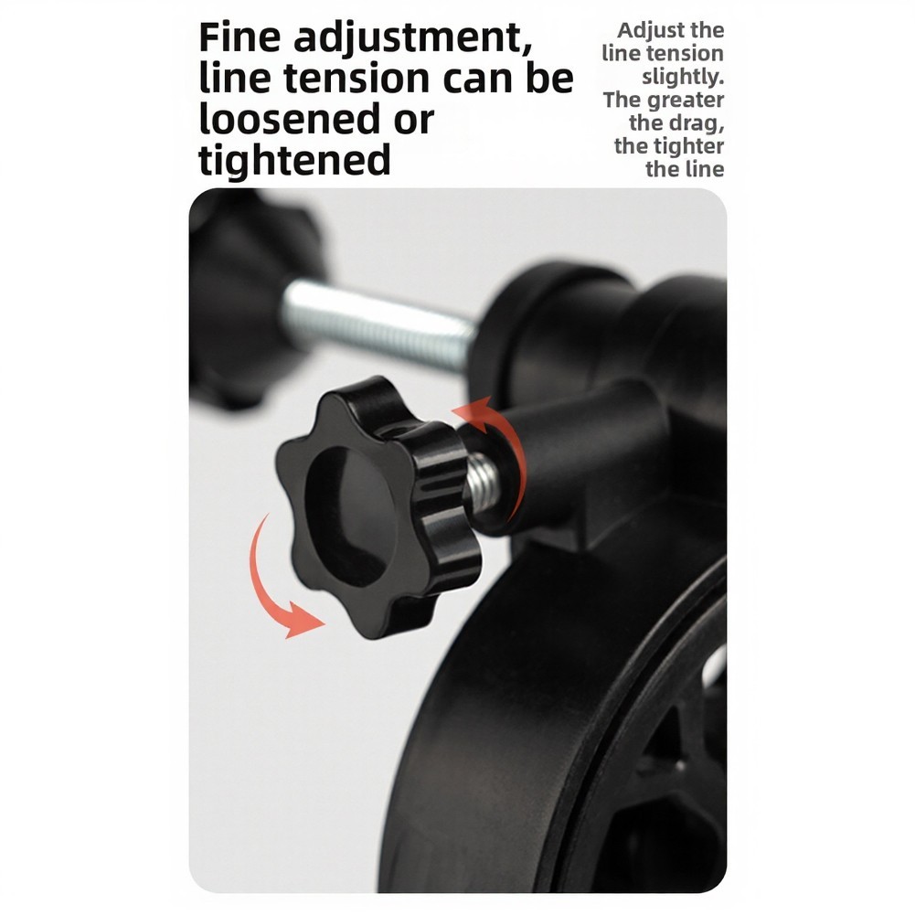 Aluminum Fishing Reel with 3.5:1 Speed Ratio Angled Outlet for Reduced Drag