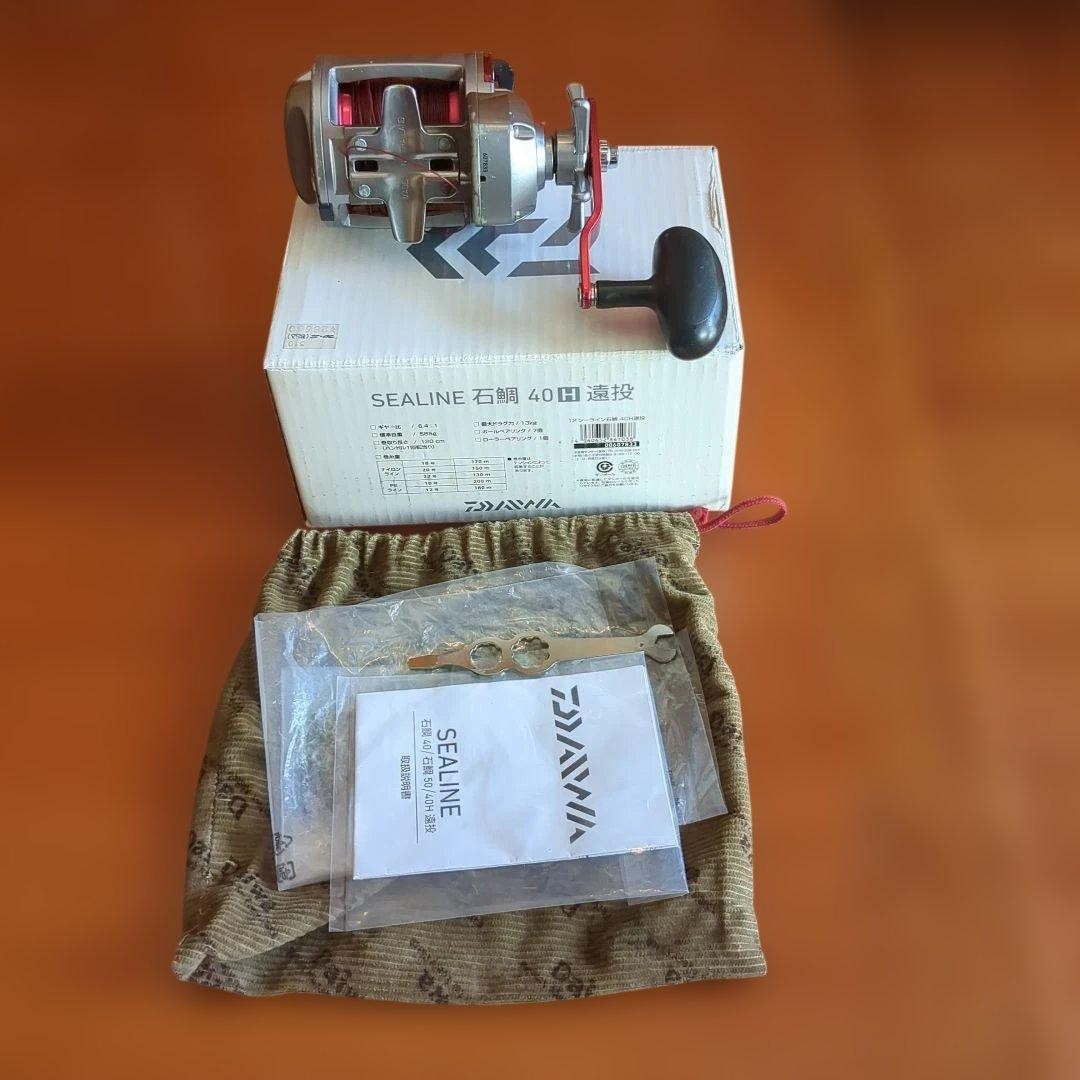 DAIWA SEALINE Ishidai 40H Long Cast Dual Axis Reel Listing Ends 6 Fishing Reel