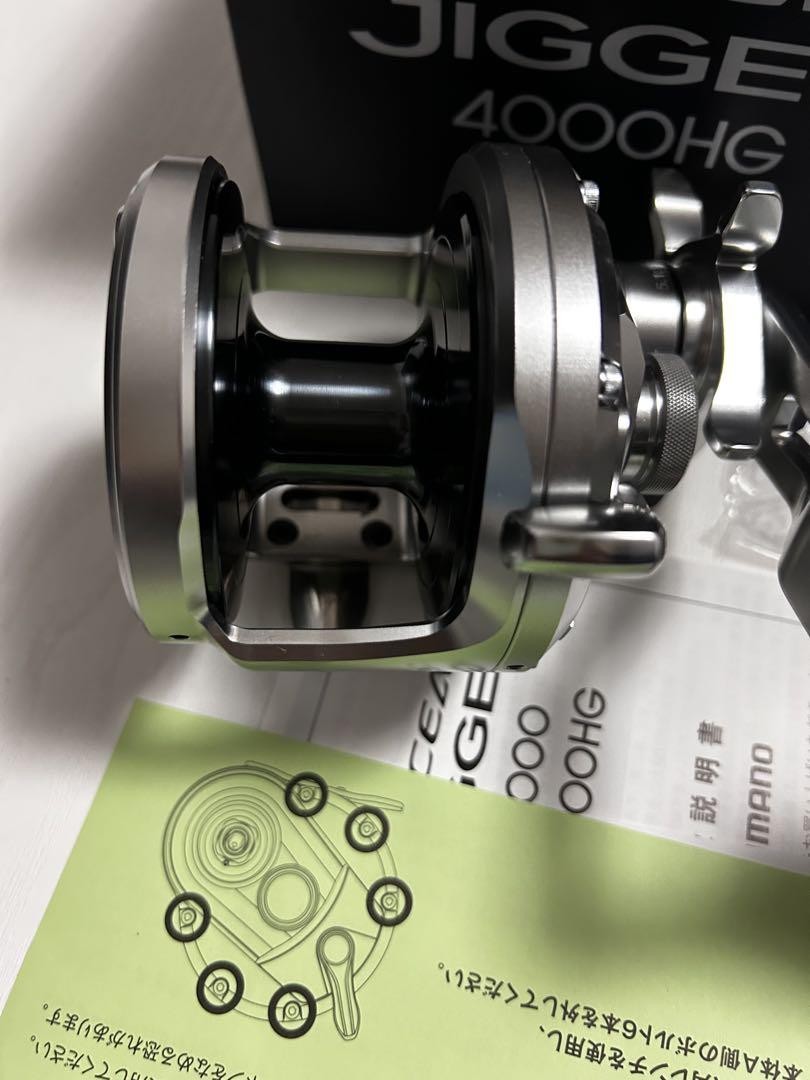 Shimano 20 OCEA JIGGER 4000HG RH Baitcasting Reel New