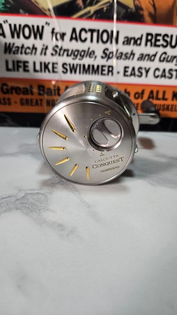 SHIMANO Baitcast Reel 03 CALCUTTA CONQUEST 201DC Left LH 5.0:1 Exc+++++