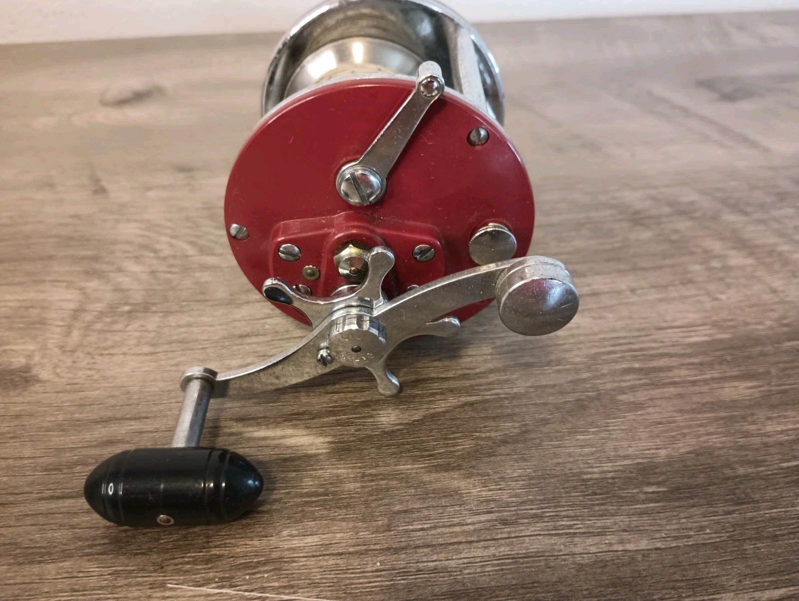 Vtg PENN Peer 209 Level Wind Conventional Fishing Reel made USA Spooled Braided