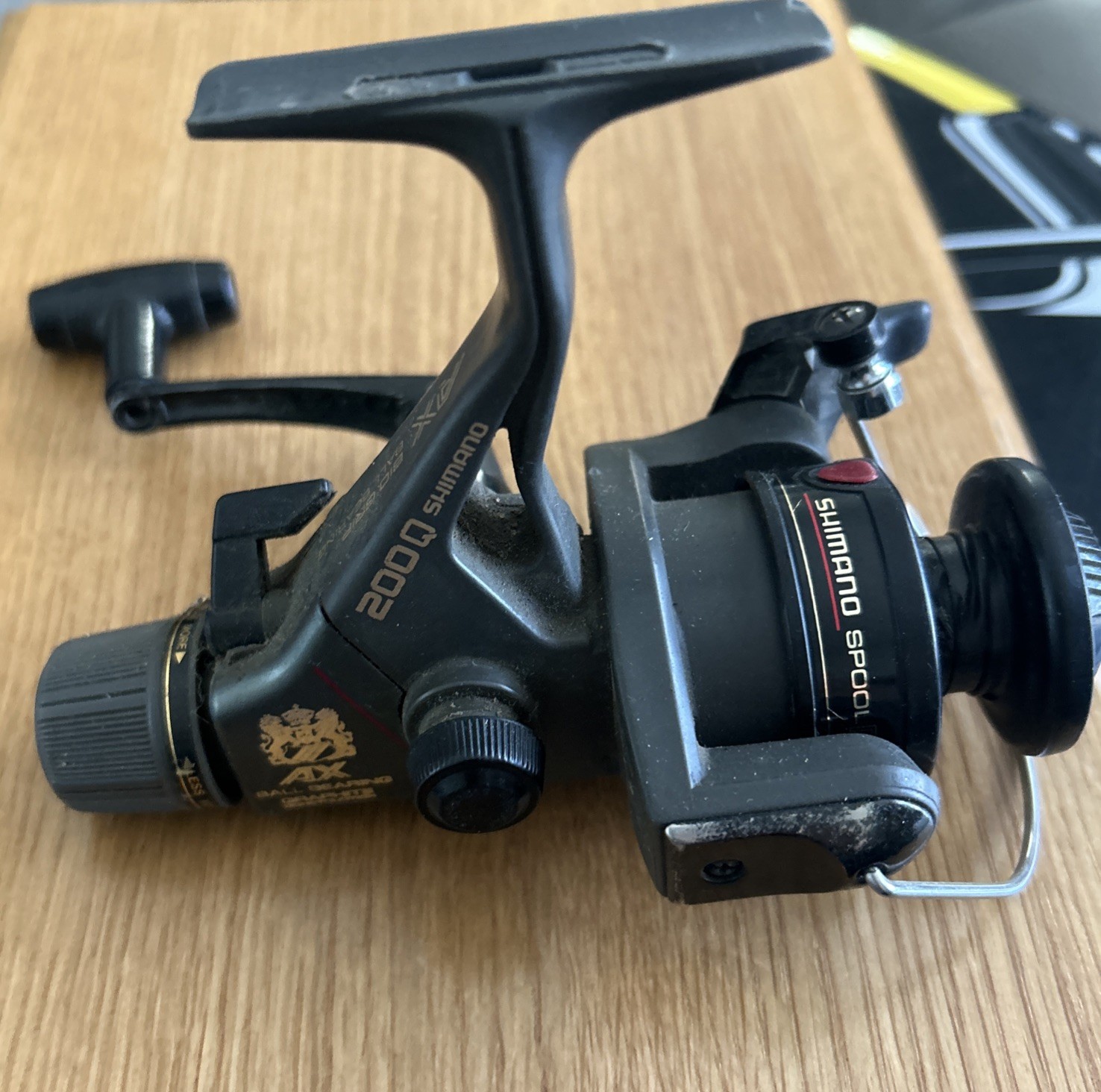 Vintage Shimano AX 200Q Rear Drag Quickfire II Spinning Reel