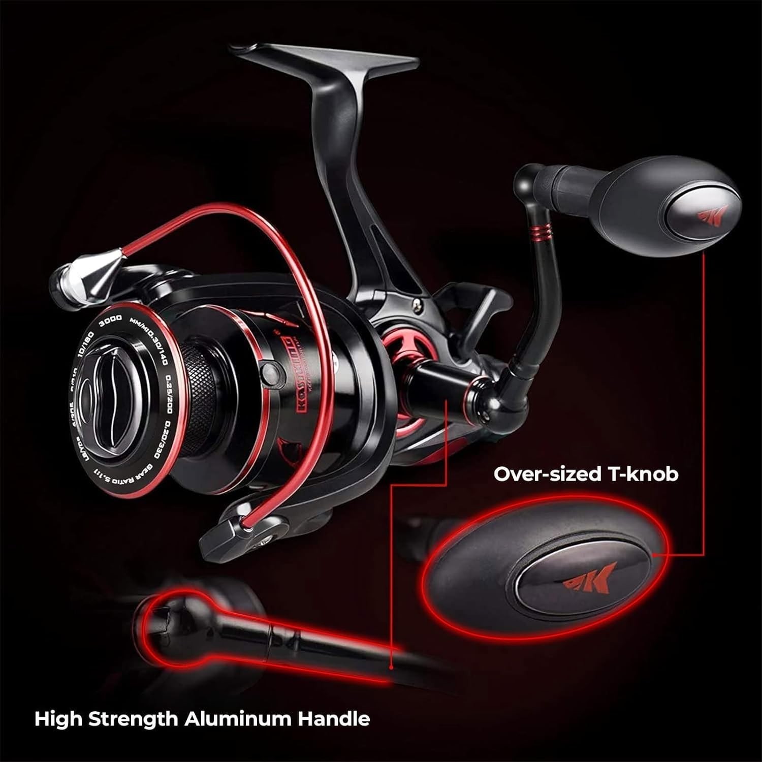 Sharky Baitfeeder III Spinning Reel 5000 – 10+1 Ball Bearings, 39.5 lbs Drag