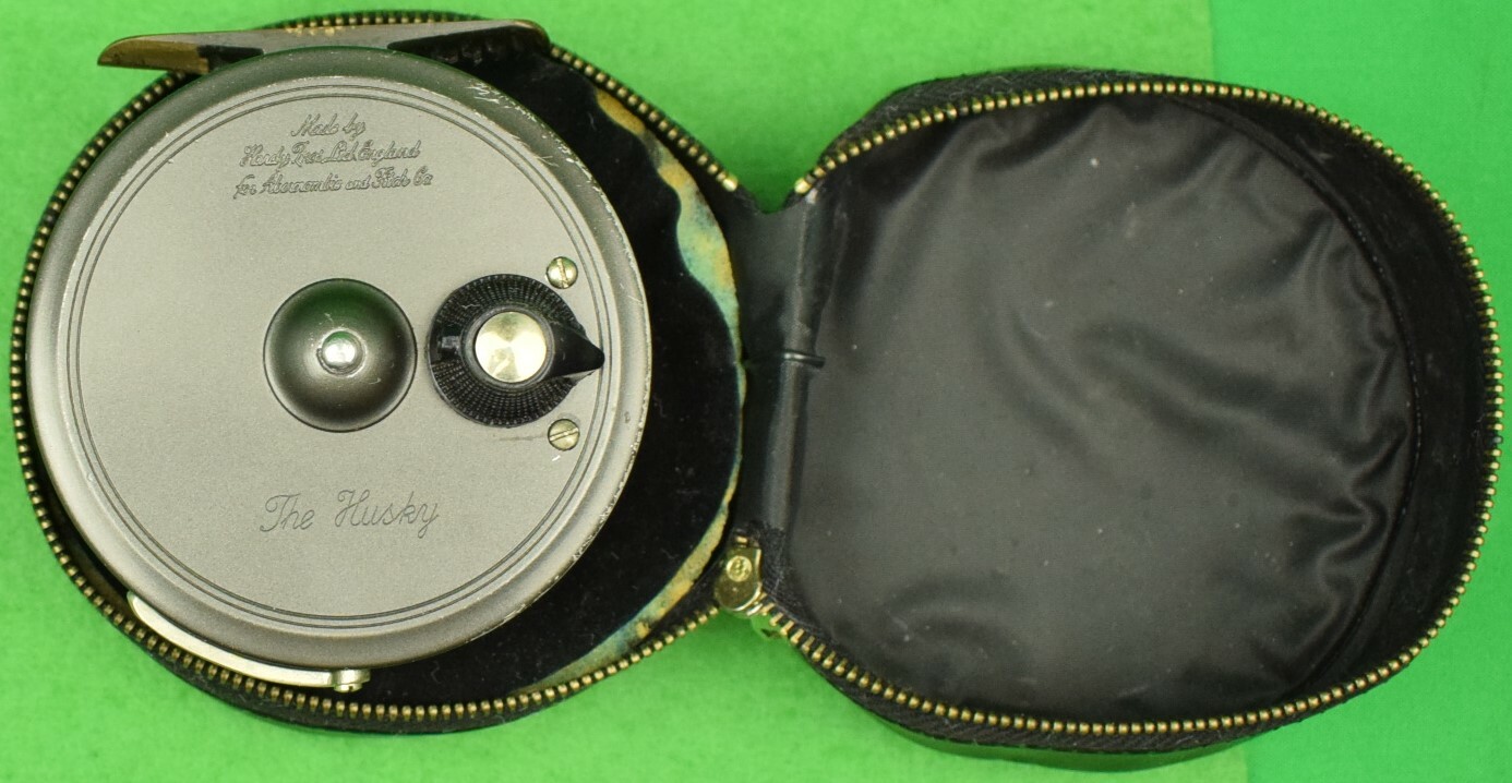 Hardy Husky Wide Drum c1960s Fly-Fishing Reel Silent Check For Abercrombie Fitch