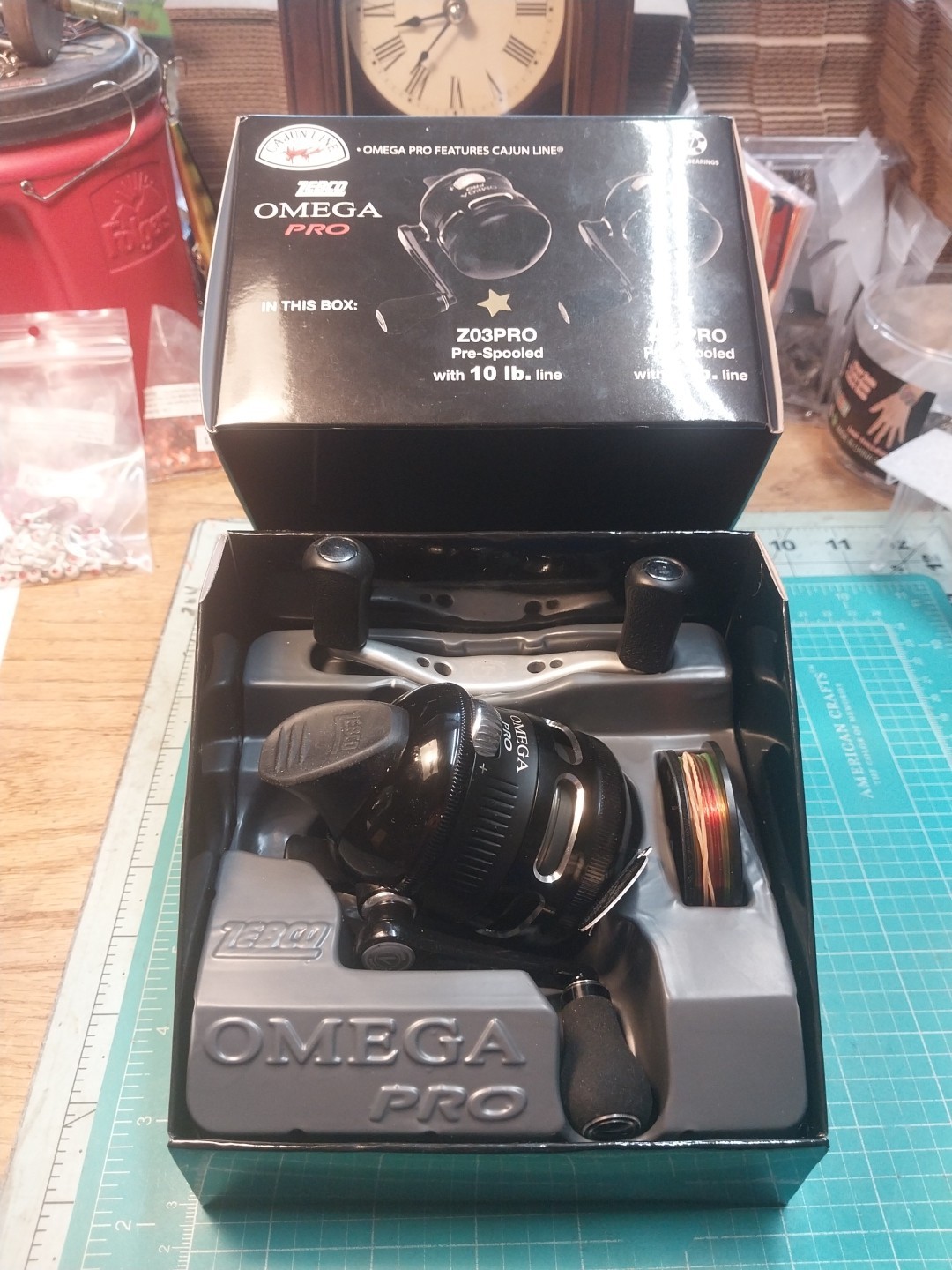 New In Box Zebco Omega Pro Zo3 Pro 7 Ball Bearing. 2011 Zebco