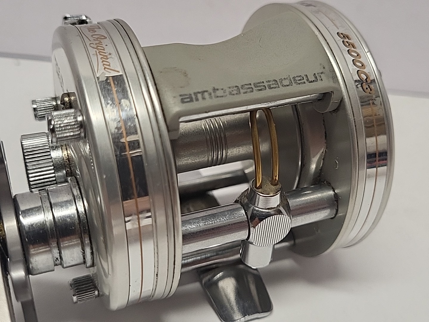 ABU GARCIA AMBASSADEUR 5500C3 MADE IN SWEDEN GREAT COND RH RETRIEVE