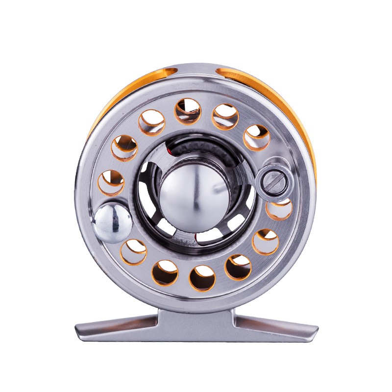 1Pcs Aluminum Alloy Fly Fishing Reel Ice Fishing Raft Fishing with Drag