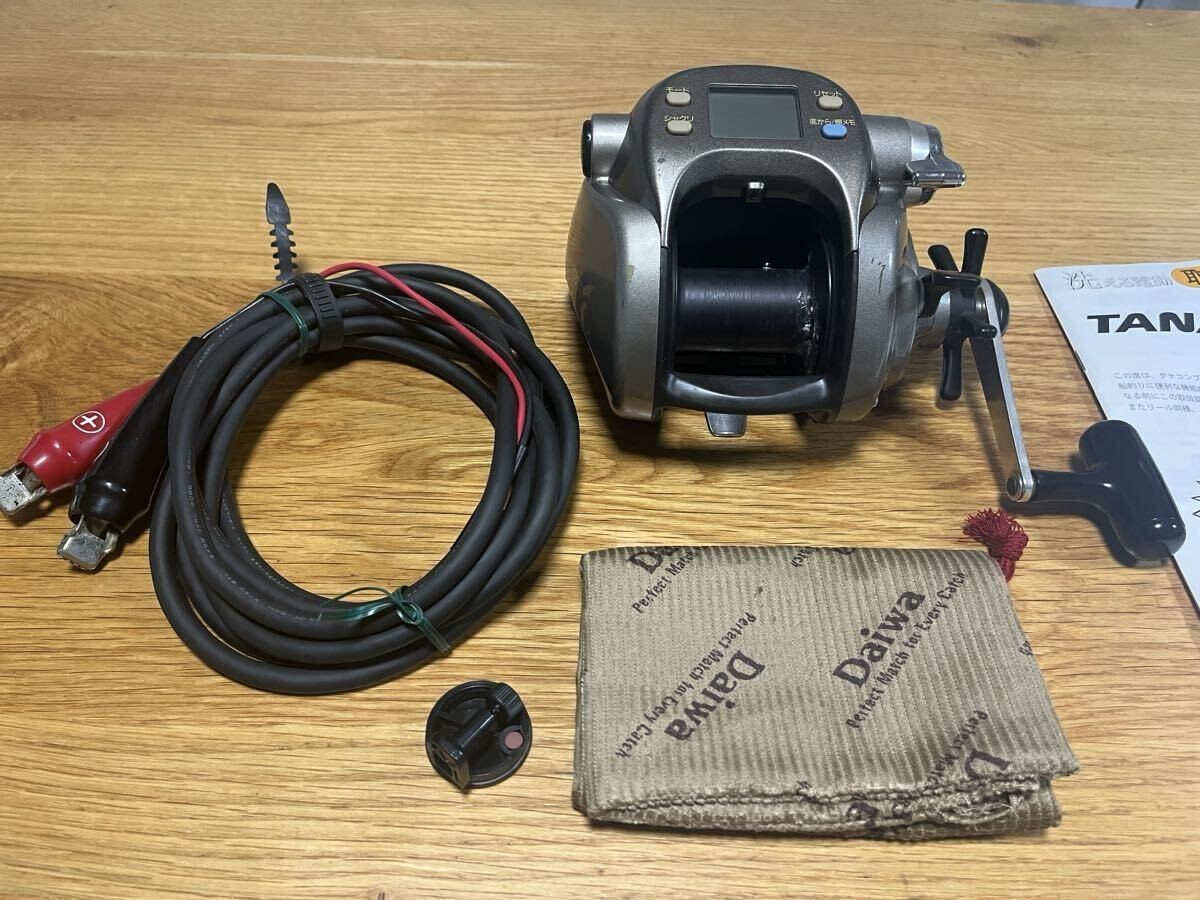 [Tested] DAIWA Tanacom Bull S 600W Electric Reel w/ Cable, Manual, Case JPN