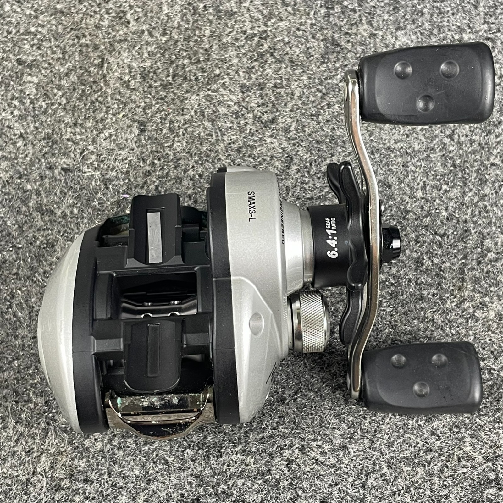 Abu Garcia Silver Max 3 SMAX3-L 6.4:1 Left Hand Low Profile Baitcast Reel 6BBs