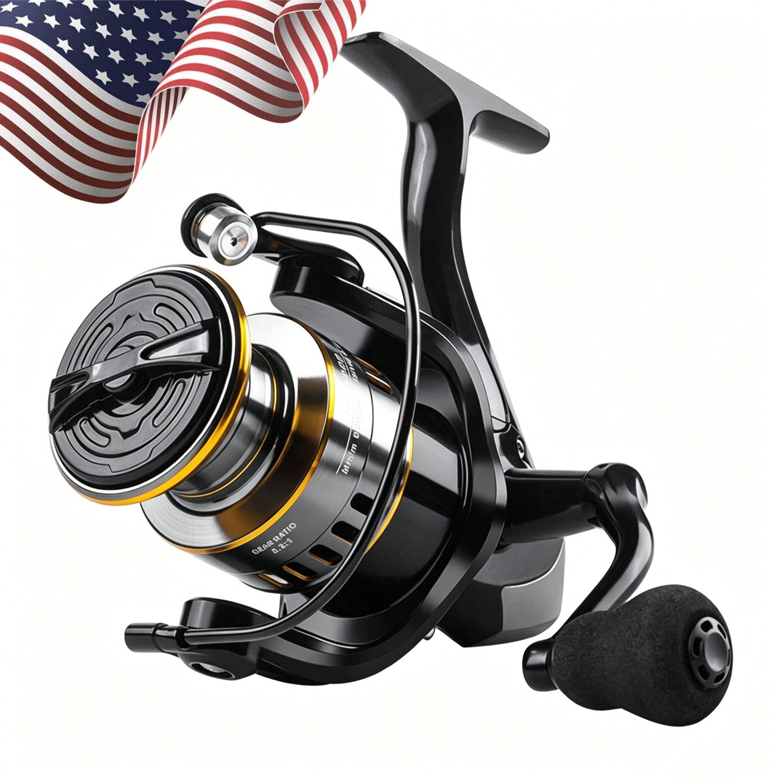 Metal Spinning Fishing Reel Anodized Saltwater Left Right Hand Reel 5.2:1
