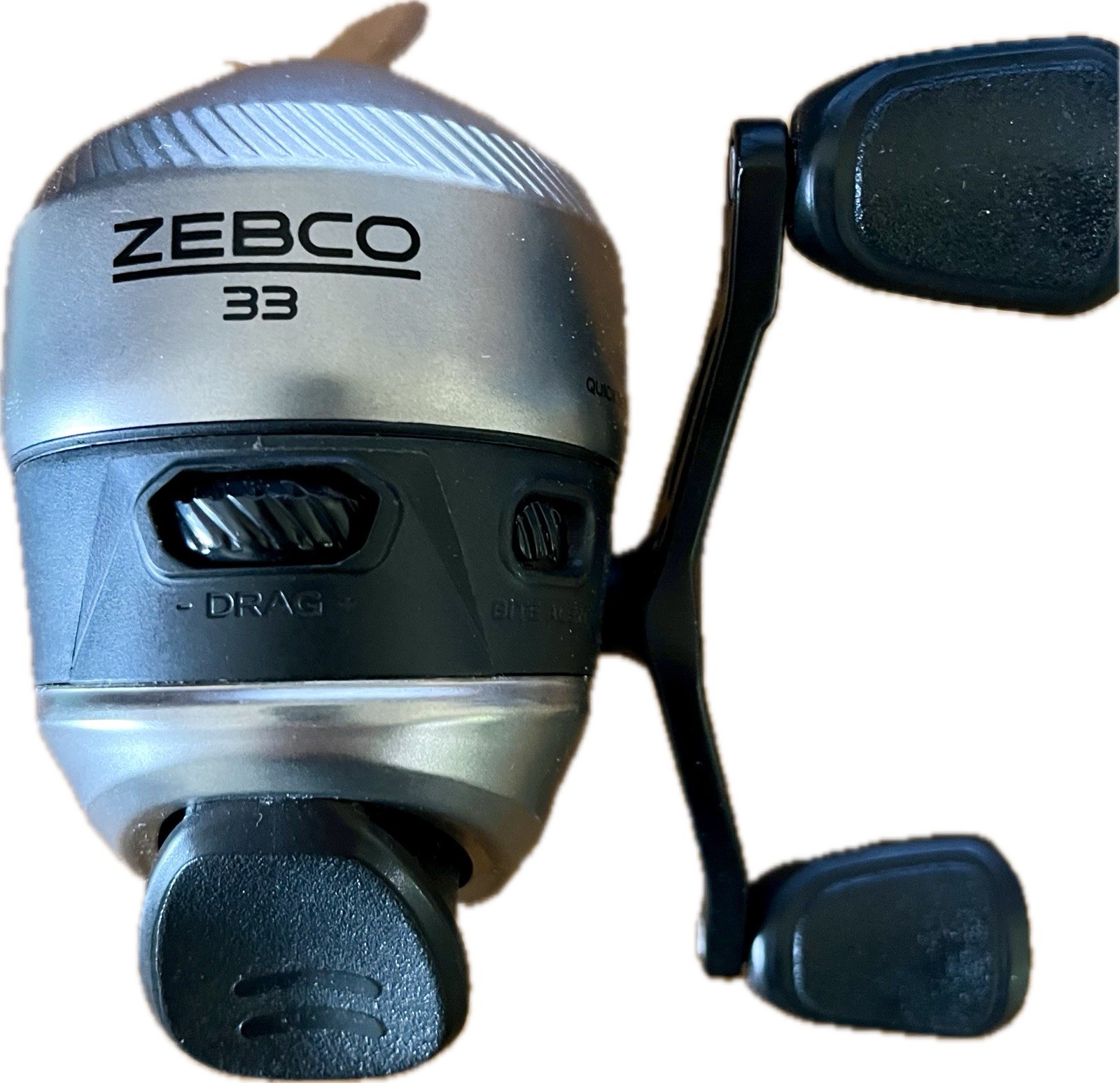 ZEBCO 33 Spincast Reel 4.1:1 Gear Ratio w Bite Alert 10 lb test line 33N
