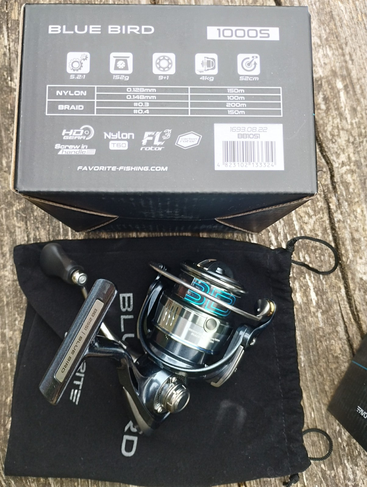 Favorite new 2025 BlueBird 1000S,1500S,2000S,2500S 5.2:1 9+1BB Spinning Reel