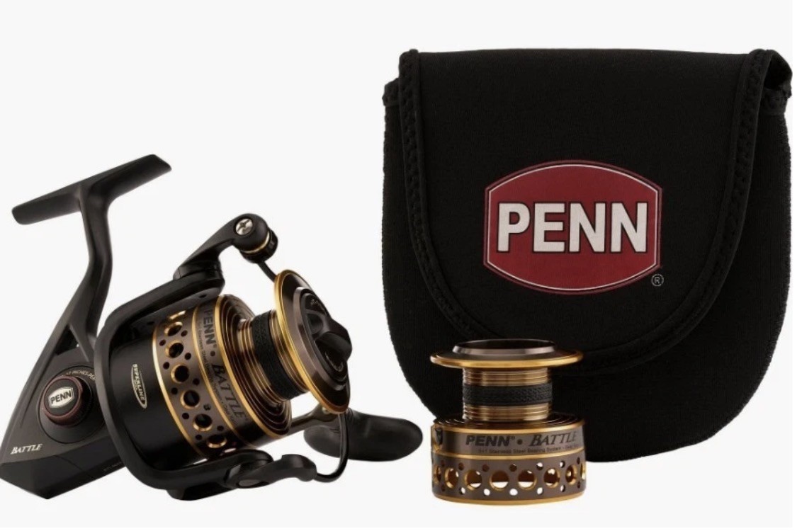 Penn Battle® Spinning Reel Kit Includes Battle 4000 reel spare reel & case NEW