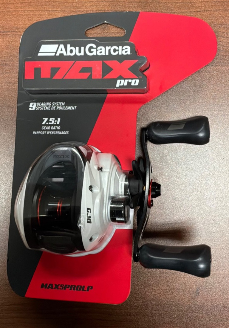 Abu Garcia Max Pro Low Profile Baitcast Reel 9 Bearing RH 7.5:1 MAX5PROLP-C