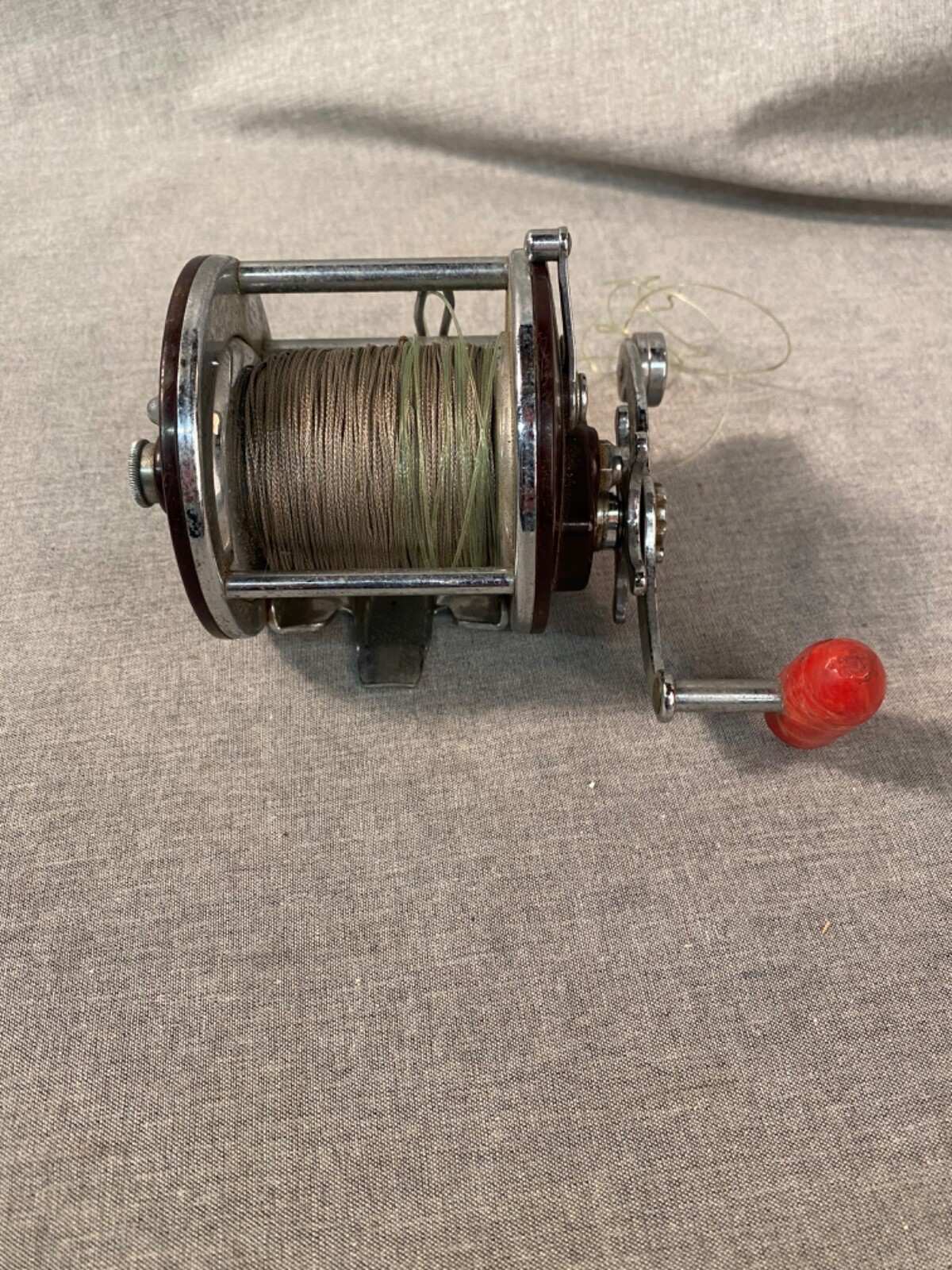 PENN PEER No. 209 Fishing Reels Vintage Made in USA Orange Handle
