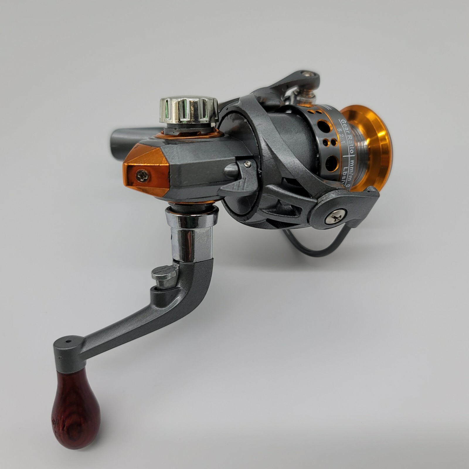 Ultralight Spinning Reel AK150 Metal Spool Gear Ratio 5.2:1 Trout, Bass, Perch