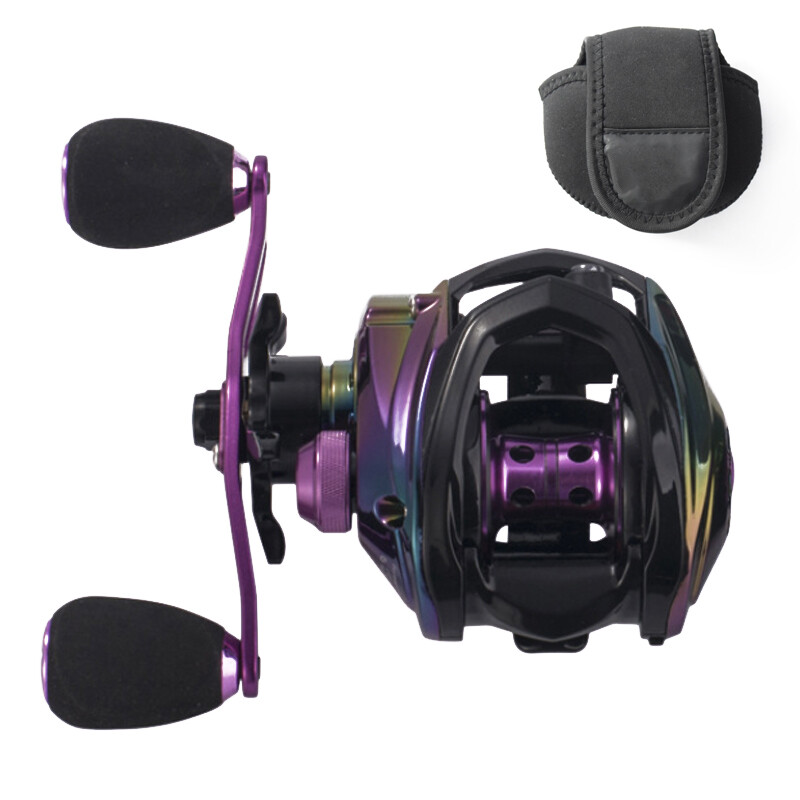 8.1:1 Gear Ratio Fishing Reels Stainless Steel Ball Bearings Baitcasting Reel