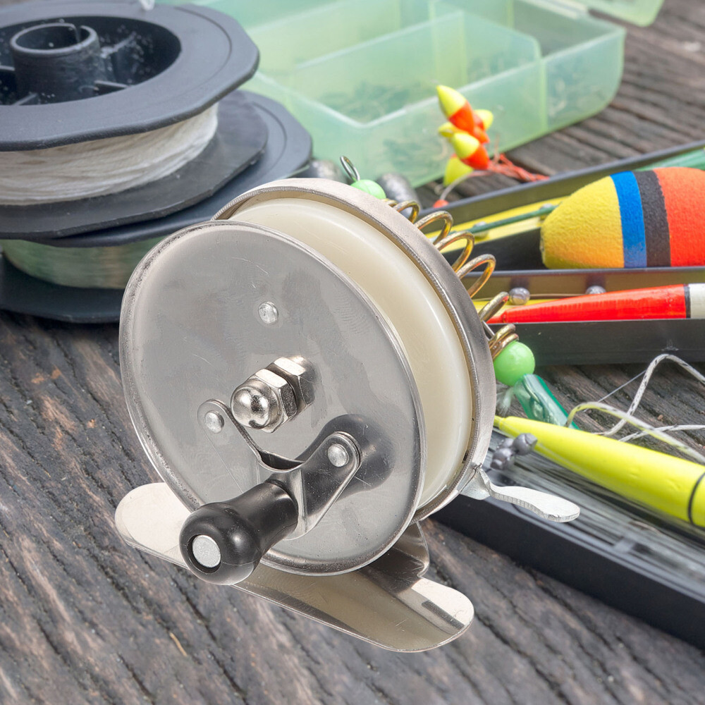Fishing Iron Reel Set for Ice Fishing Bow Fishing and Fly Fishing Accessories