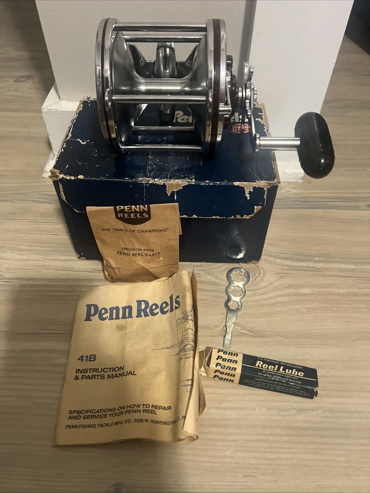 New Penn Reel 6/0 Special Senator 114h Cast Bronze 2.8-1 Gear Ratio Cap 525 Yd