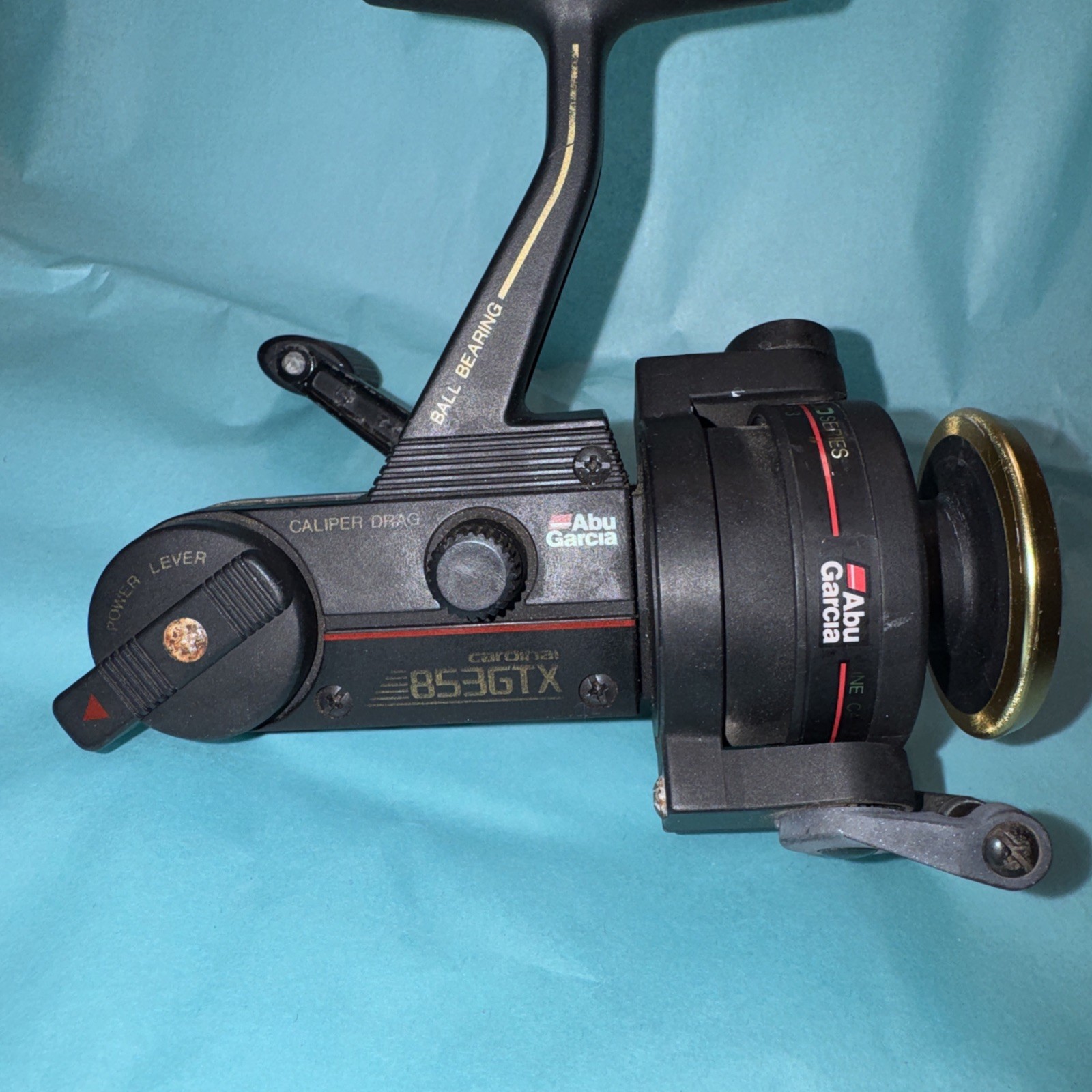 Rare vintage Abu Garcia Cardinal 853GTX Size 3 fishing Spinning Reel