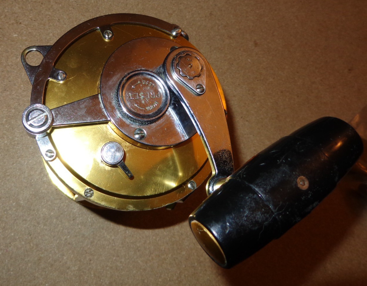 Used Vintage Penn International 80W Gold Lever-Drag Big Game Fishing Reel 80-W
