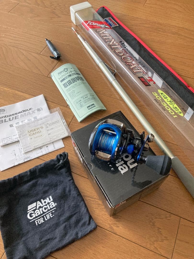 Excellent Abu Garcia Center Run Wire DAIWA Reel Rod Sets Fishing Reel