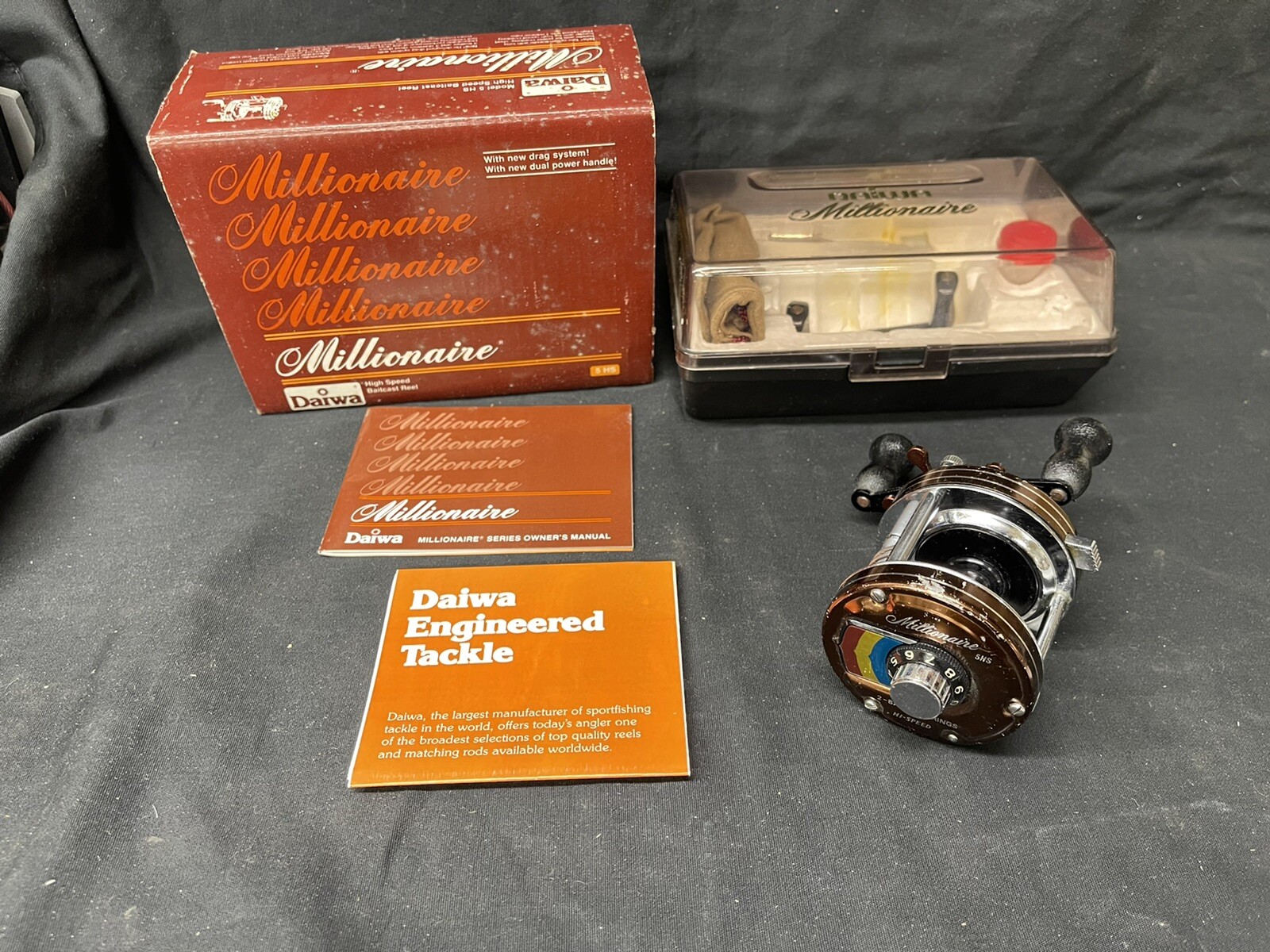 Daiwa Milionaire 5HS with original case and paperwork